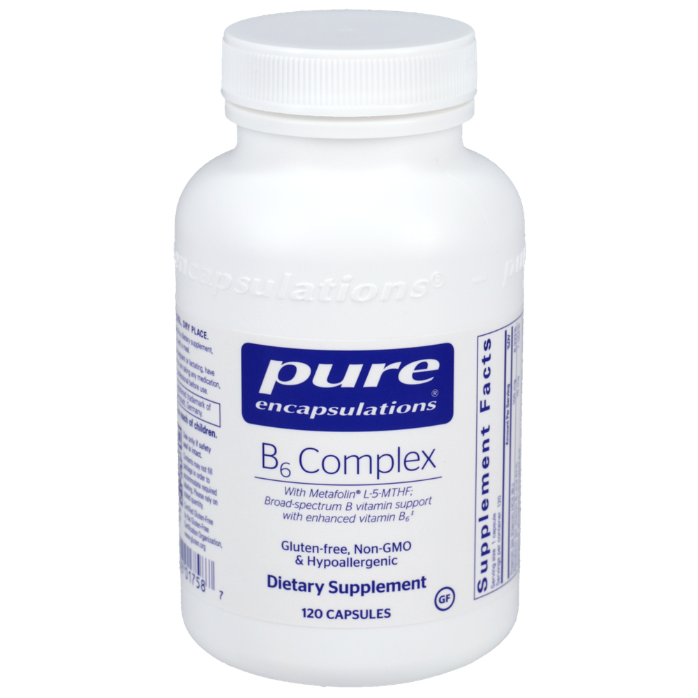 B6 Complex, 120 Capsules , Brand_Pure Encapsulations Form_Capsules Requires Consultation Size_120 Capsules