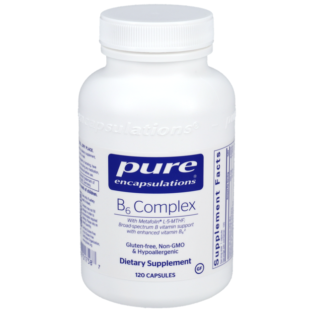 B6 Complex, 120 Capsules , Brand_Pure Encapsulations Form_Capsules Requires Consultation Size_120 Capsules