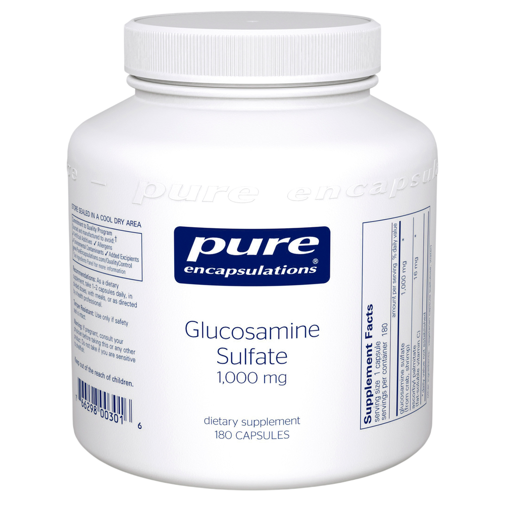 Glucosamine Sulfate, 1000 mg, 180 Capsules , Brand_Pure Encapsulations caps Emersons