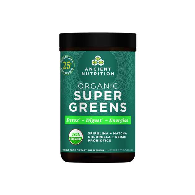 Ancient Nutrition Organic SuperGreens Powder - front