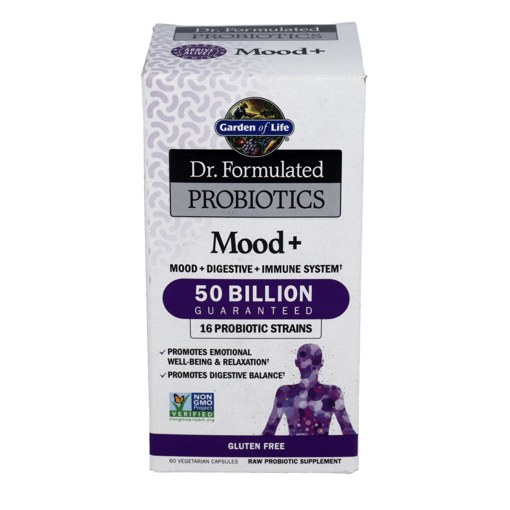 Dr. Formulated PROBIOTICS Mood+, 50 Billion CFU, 60 Vegetarian Capsules