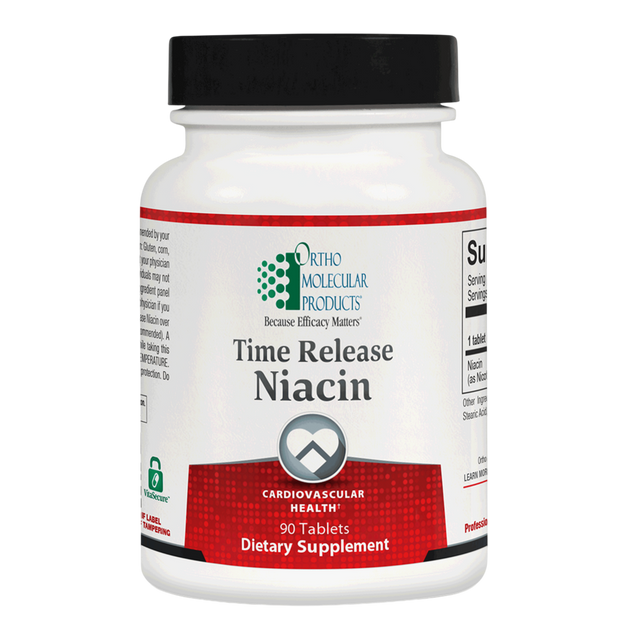 Time Release Niacin, 90 tablets , Brand_Ortho Molecular Form_Tablets Requires Consultation Size_90 Tabs tabs