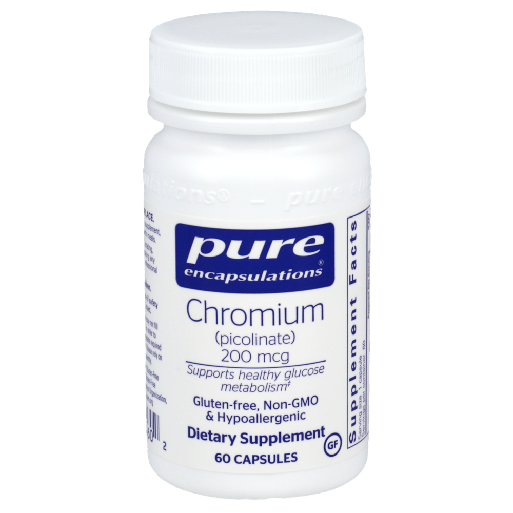 Chromium (Picolinate), 200 mcg, 60 Capsules , Brand_Pure Encapsulations caps Emersons