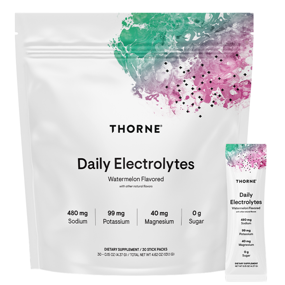 Daily Electrolytes Watermelon Flavored, 30 Packets , Brand_Thorne Research Form_Packets Size_30 Packets