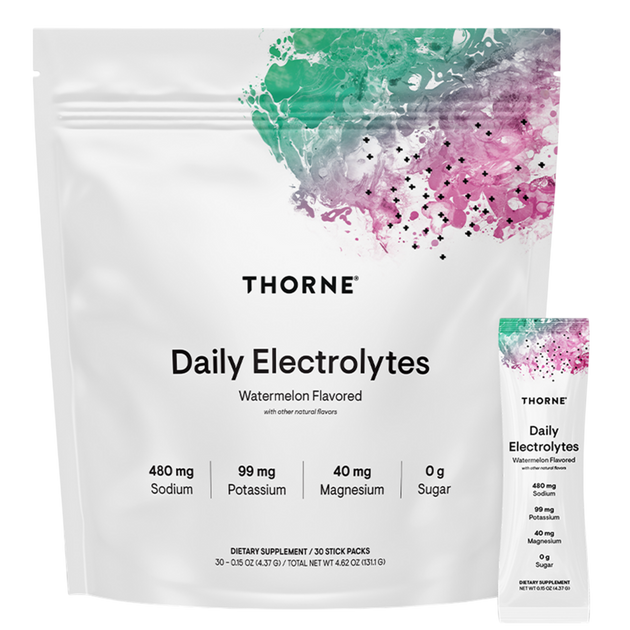 Daily Electrolytes Watermelon Flavored, 30 Packets , Brand_Thorne Research Form_Packets Size_30 Packets