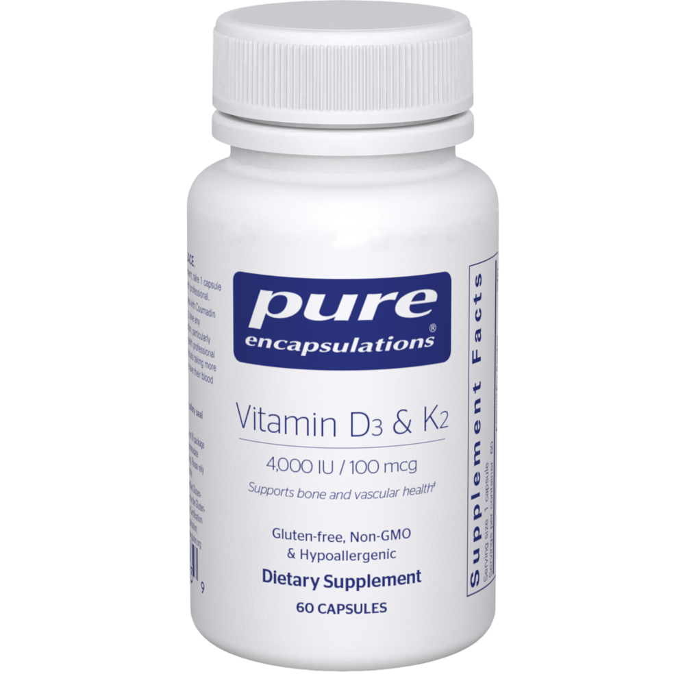 Vitamin D3 & K2, 60 Capsules , Brand_Pure Encapsulations Form_Capsules Requires Consultation Size_60 Capsules