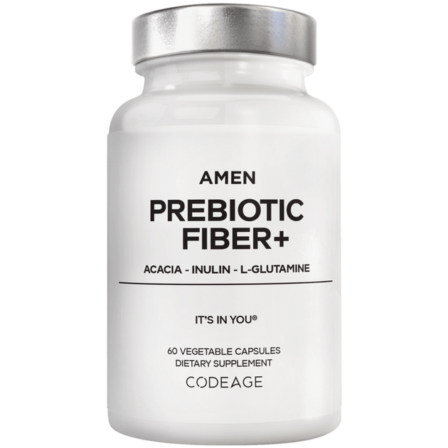 Amen Prebiotic Fiber+, 60 Capsules