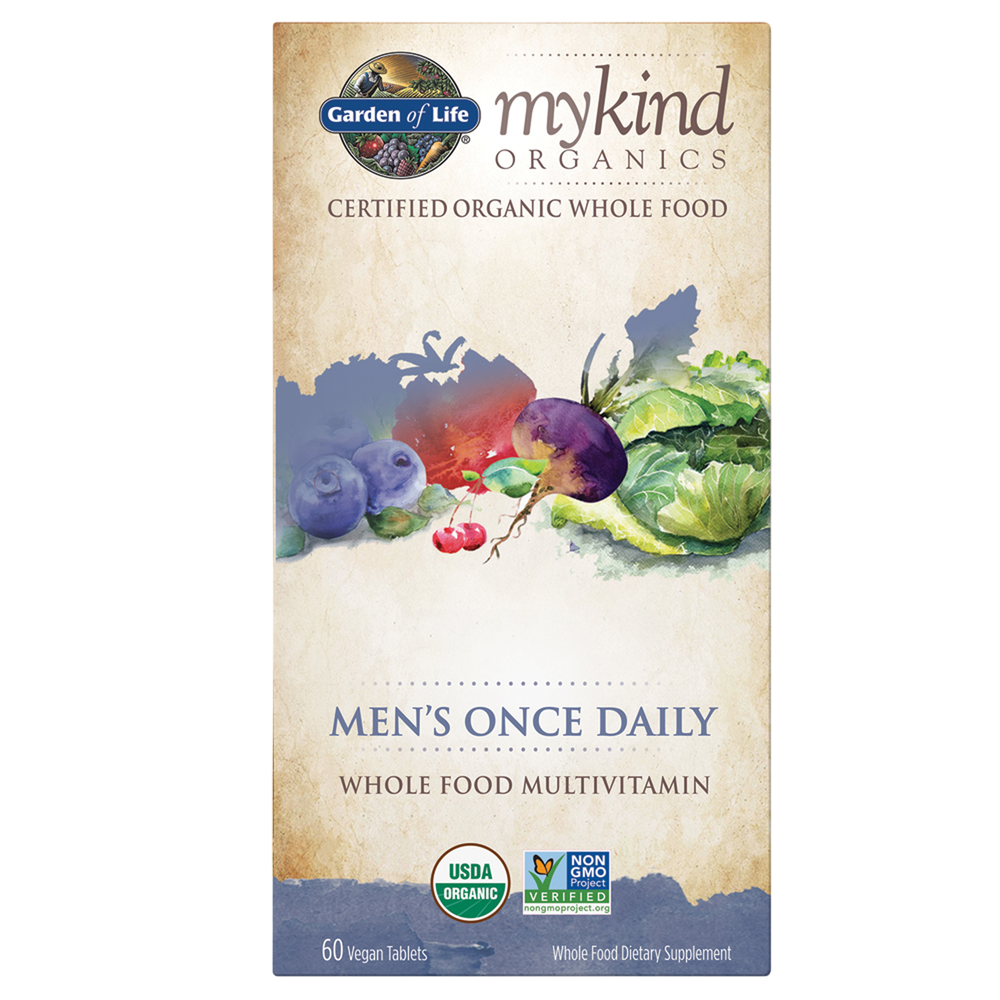 mykind Organics Men’s Once Daily Multi, 60 Vegan Tablets