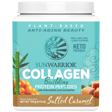 Collagen Builder Salted Caramel, 500 g Powder , Brand_Sunwarrior Flavor_Salted Caramel Form_Powder Potency_14 g Size_500 g