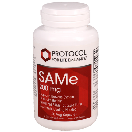 SAM-E 200mg, 60 Capsules , Brand_Protocol for Life Balance capsules Form_Capsules Requires Consultation Size_60 Capsules