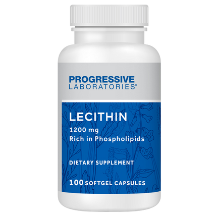 Lecithin 1200mg, 100 Softgel Capsules , Brand_Progressive Labs Form_Softgels Requires Consultation Size_100 Softgel Capsules softgels