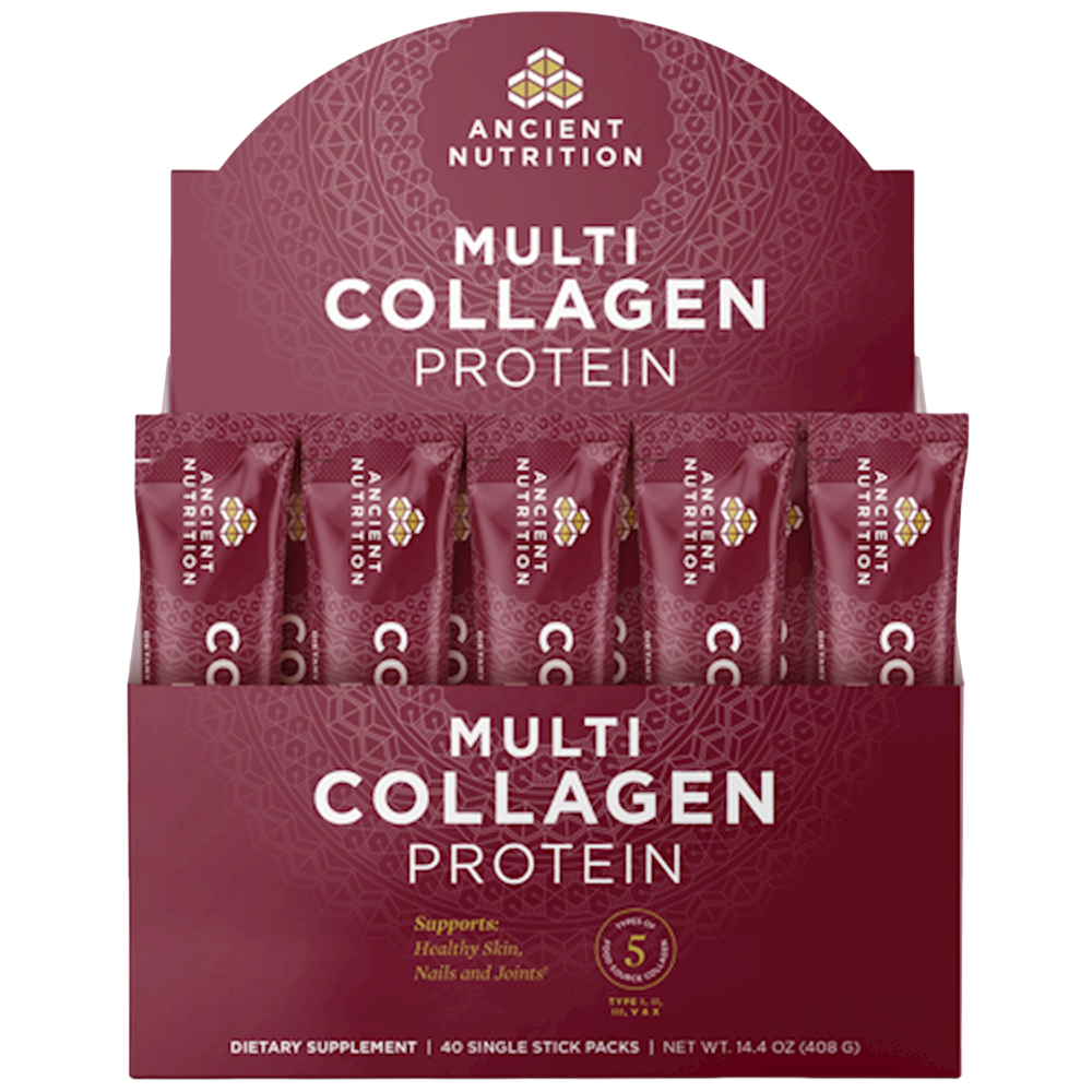 Ancient Nutrition Multi Collagen Protein Stick Packs, Unflavored - front