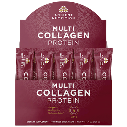 Ancient Nutrition Multi Collagen Protein Stick Packs, Unflavored - front