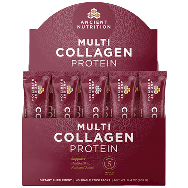 Ancient Nutrition Multi Collagen Protein Stick Packs, Unflavored - front