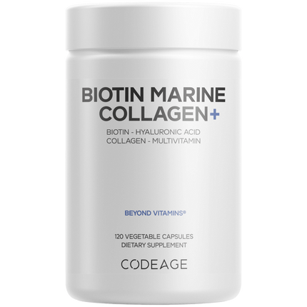 Biotin Marine Collagen + HA + Vit C, 120 Capsules