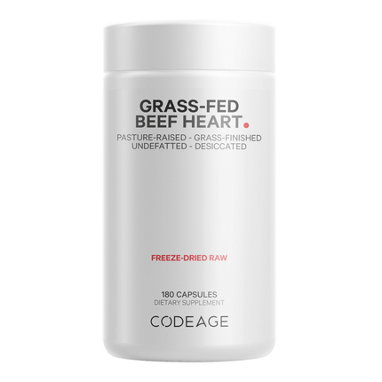Grass-Fed Beef Heart, 180 Capsules