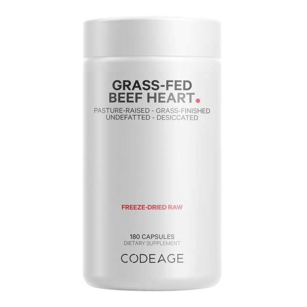 Grass-Fed Beef Heart, 180 Capsules