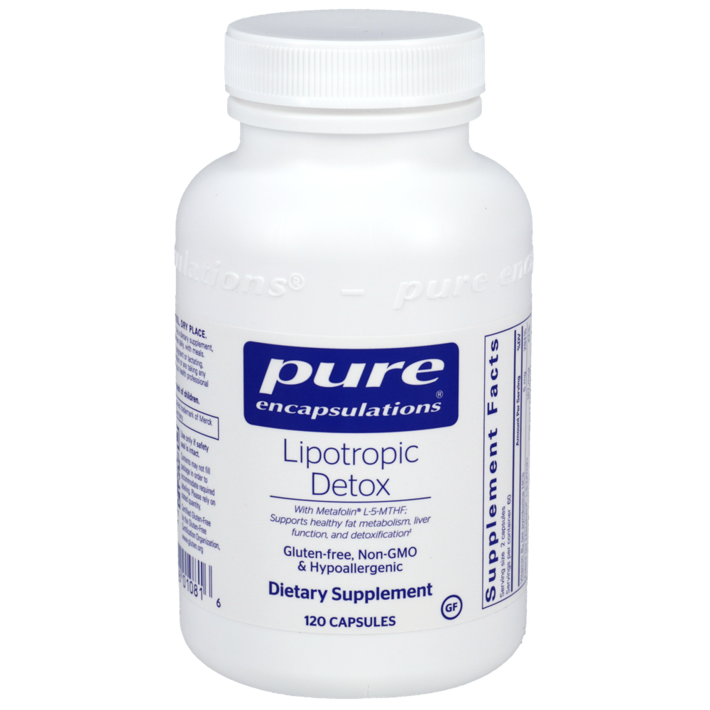 Lipotropic Detox with Metafolin® L-5-MTHF, 120 Capsules , Brand_Pure Encapsulations caps Emersons