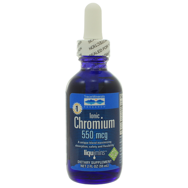 Liquid Ionic Chromium 550mcg, 59 mL Liquid , Brand_Trace Minerals Form_Liquid Size_59 mL