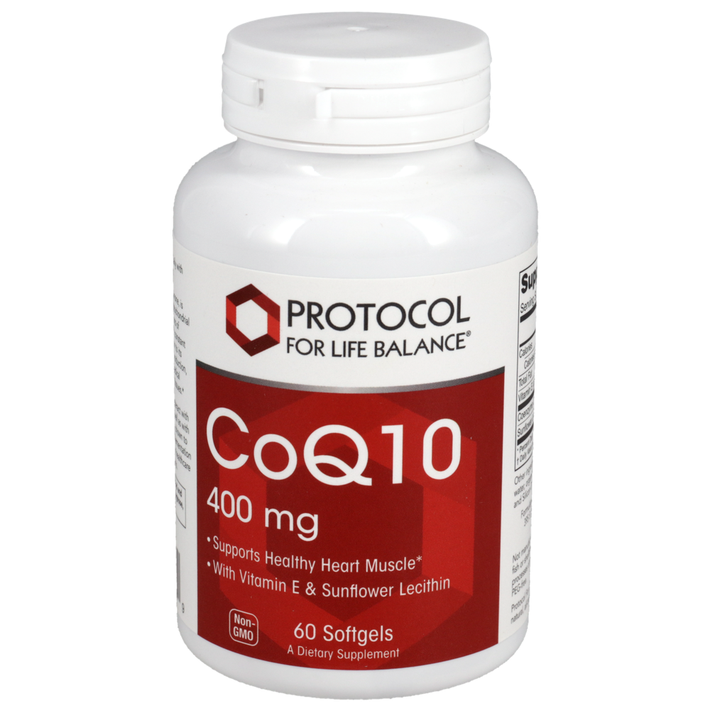 CoQ10 400mg, 60 Softgel Capsules , Brand_Protocol for Life Balance Form_Softgels Requires Consultation Size_60 Softgel Capsules softgels