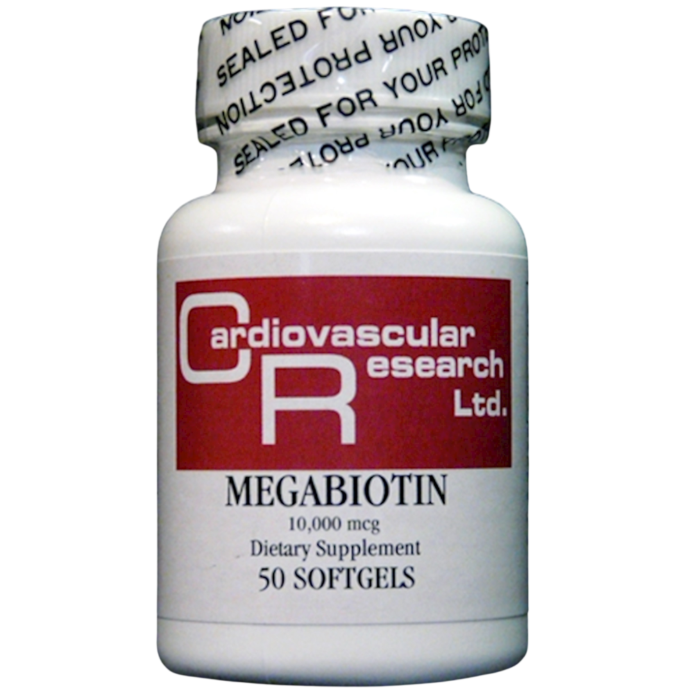 Megabiotin 10,000 mcg, 50 Softgels
