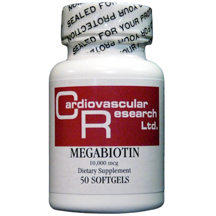 Megabiotin 10,000 mcg, 50 Softgels