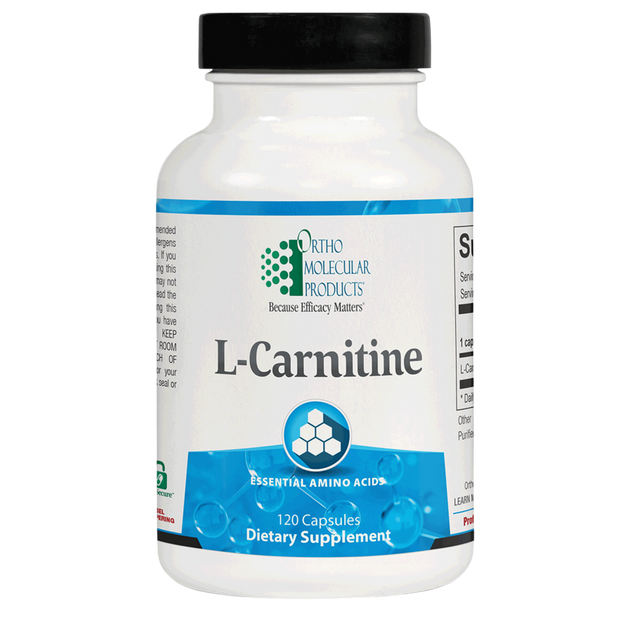 L-Carnitine, 120 capsules , Brand_Ortho Molecular caps Form_Capsules Requires Consultation Size_120 Caps