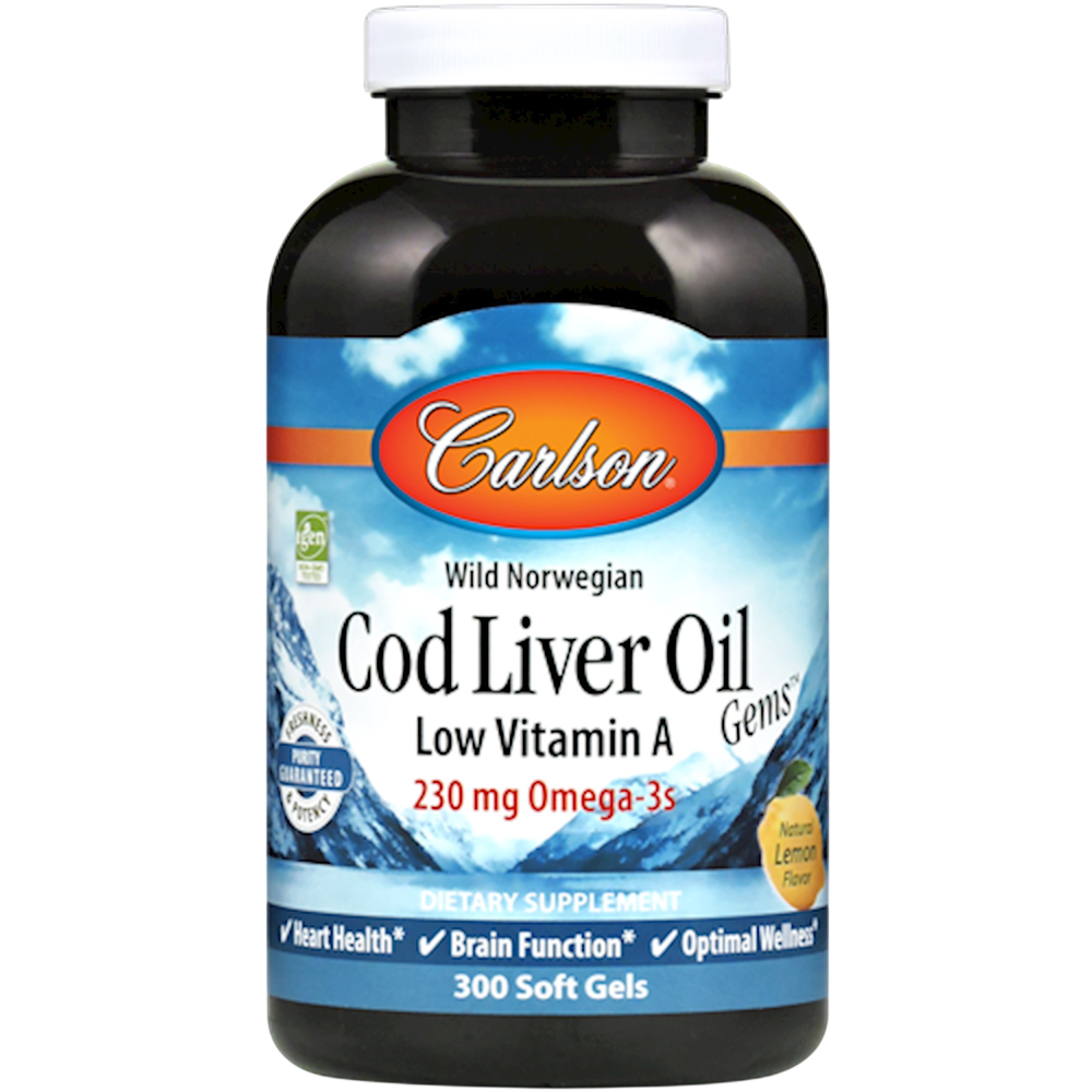 Cod Liver Oil Low Vitamin, 300 Softgels