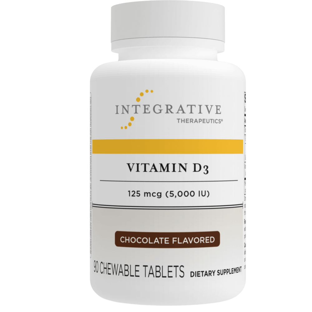 Vitamin D3 5000IU Chewable/Chocolate, 90 Chewable Tablets