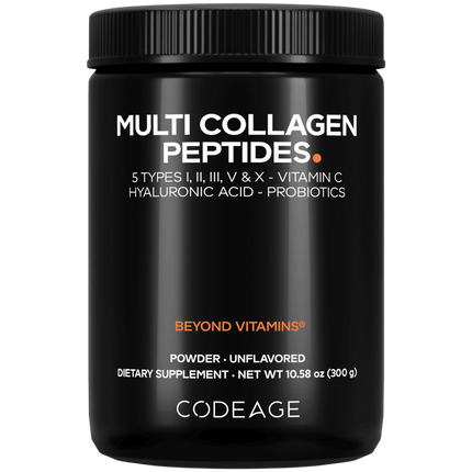 Hydrolyzed Multi Collagen Peptides Unflavored, 300 g Powder