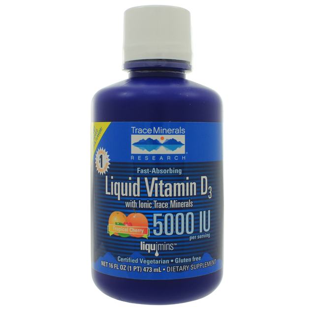 Liquid Vitamin D3, 473 mL Liquid , Brand_Trace Minerals Form_Liquid Size_473 mL