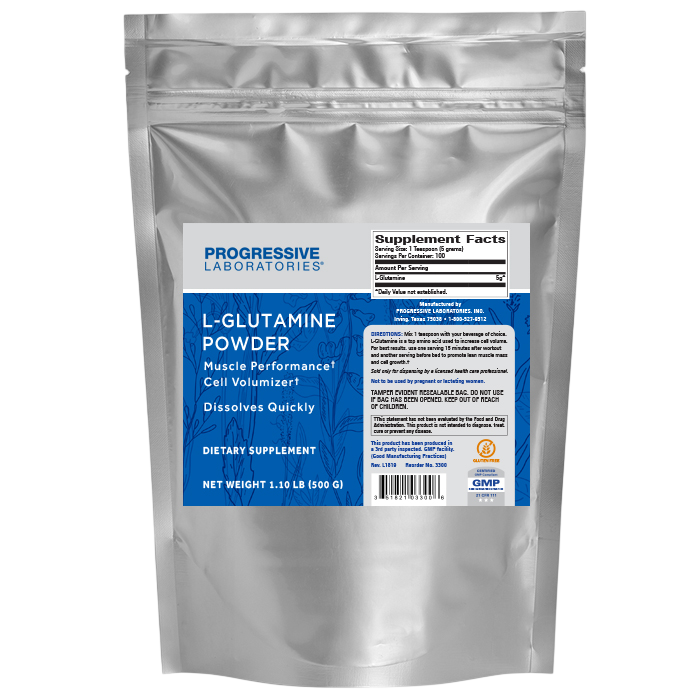 Glutamine Powder, 500 Grams , Brand_Progressive Labs Form_Powder powder Requires Consultation Size_500 Grams