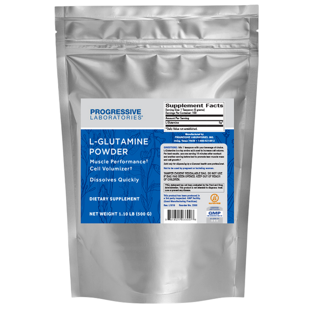 Glutamine Powder, 500 Grams , Brand_Progressive Labs Form_Powder powder Requires Consultation Size_500 Grams