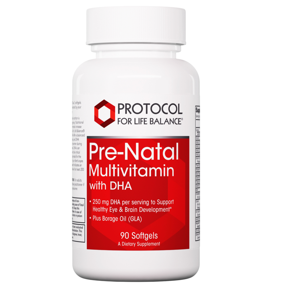 Pre-Natal Multi w/DHA, 90 Softgels , Brand_Protocol for Life Balance Form_Softgels Requires Consultation Size_90 Softgels softgels