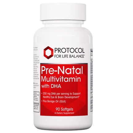 Pre-Natal Multi w/DHA, 90 Softgels , Brand_Protocol for Life Balance Form_Softgels Requires Consultation Size_90 Softgels softgels