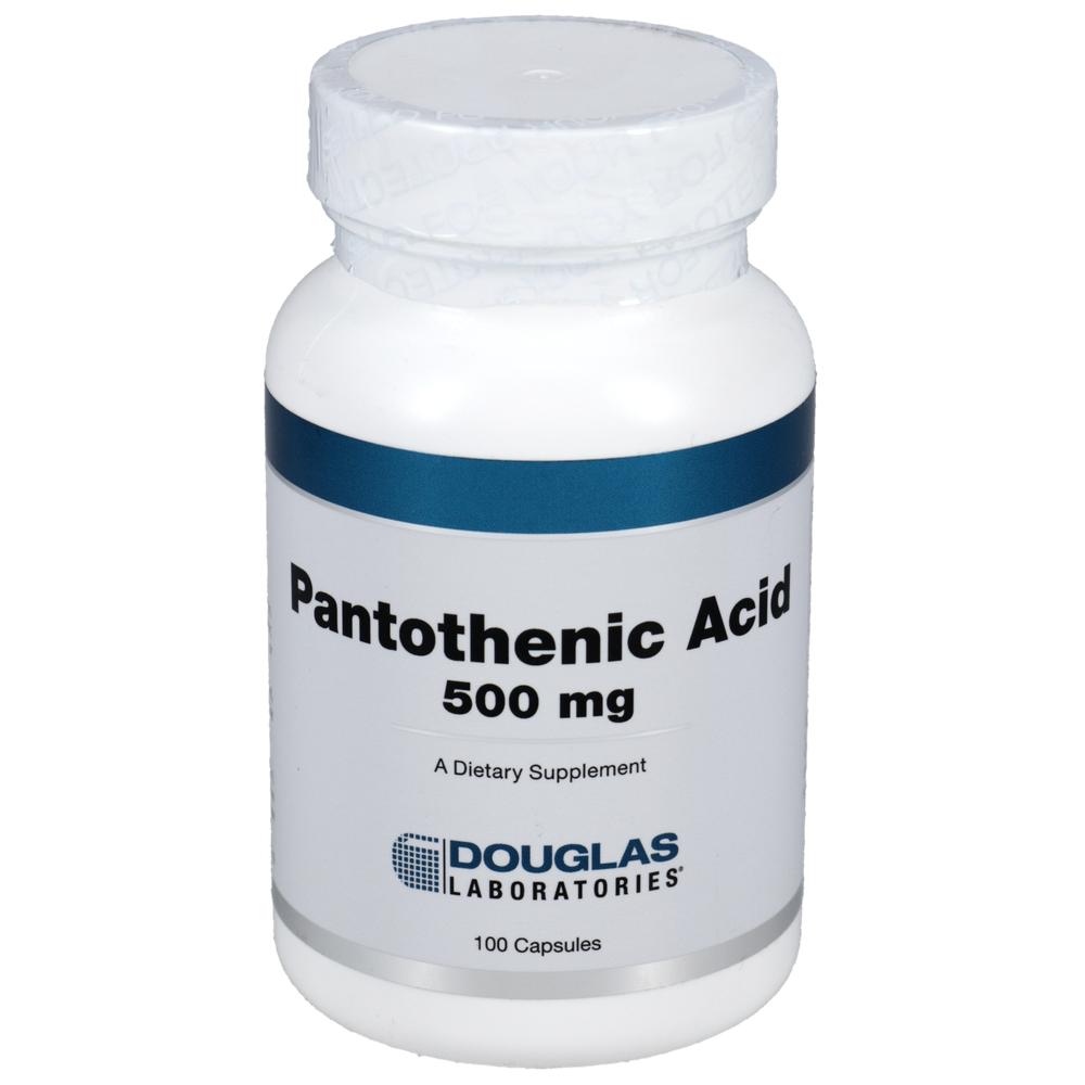 Pantothenic Acid 500mg, 100 Capsules