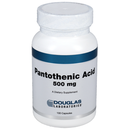 Pantothenic Acid 500mg, 100 Capsules
