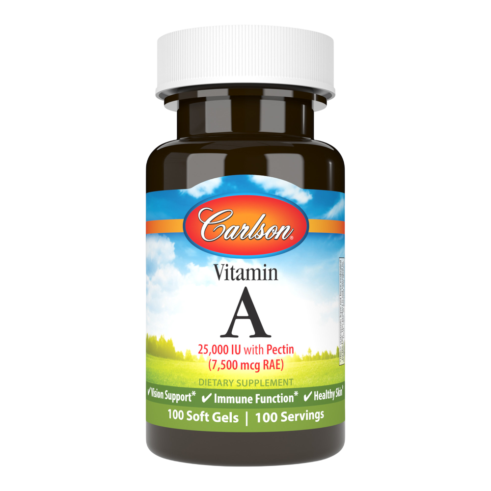 Vitamin A with Pectin, 100 Capsules