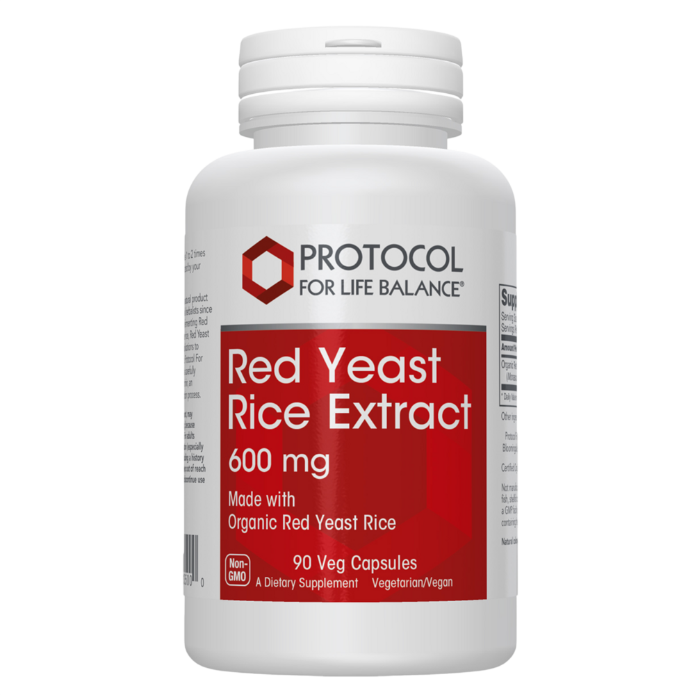 Red Yeast Rice Extract 600mg, 90 Capsules , Brand_Protocol for Life Balance capsules Form_Capsules Requires Consultation Size_90 Capsules