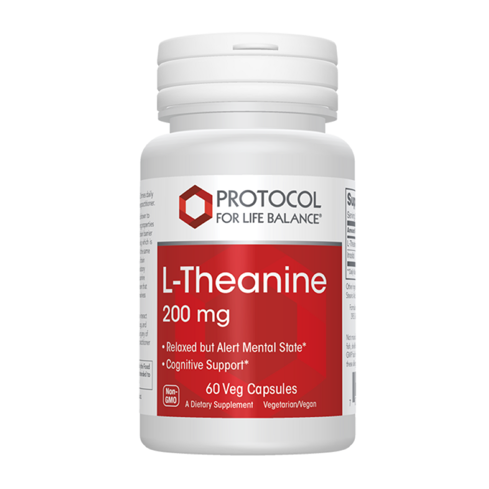 L-Theanine 200mg, 60 Capsules , Brand_Protocol for Life Balance capsules Form_Capsules Requires Consultation Size_60 Capsules