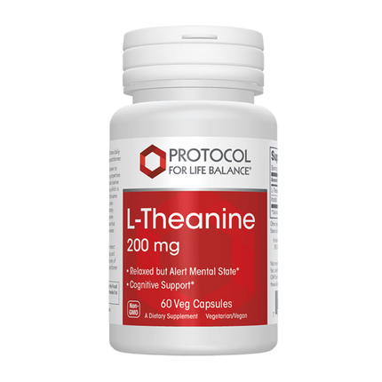 L-Theanine 200mg, 60 Capsules , Brand_Protocol for Life Balance capsules Form_Capsules Requires Consultation Size_60 Capsules