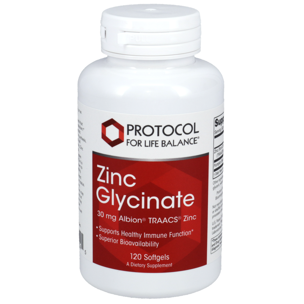 Zinc BiGlycinate, 120 gels , Brand_Protocol for Life Balance Form_Softgels Requires Consultation Size_120 Softgels softgels