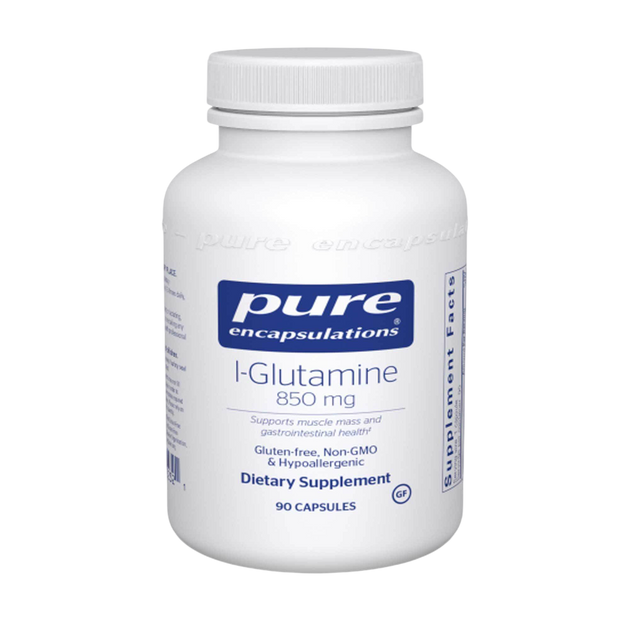 l-Glutamine 850mg, 90 Capsules , Brand_Pure Encapsulations Form_Capsules Requires Consultation Size_90 Capsules