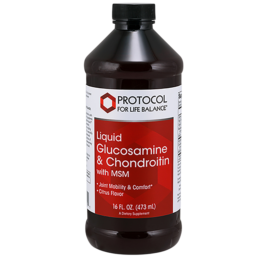 Glucosamine and Chondroitin Liq + MSM, 473 Milliliters , Brand_Protocol for Life Balance Form_Liquid liquid Requires Consultation Size_473 Milliliters