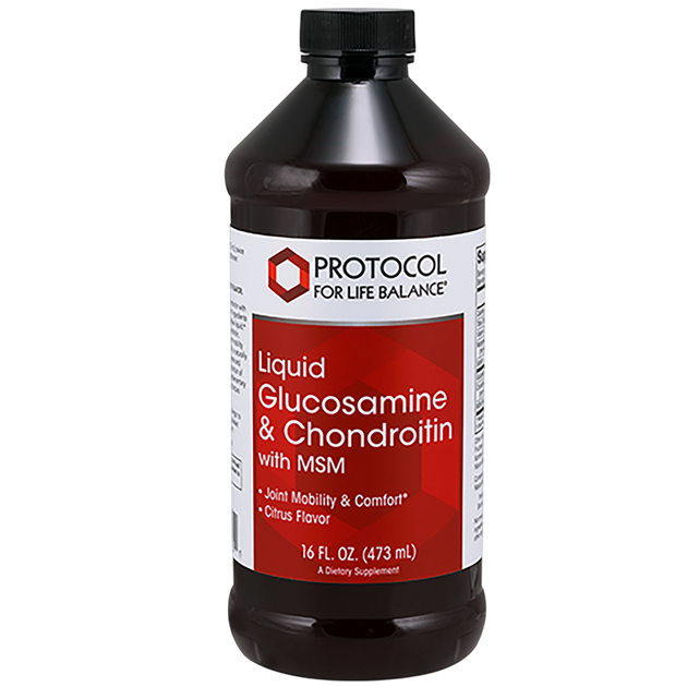 Glucosamine and Chondroitin Liq + MSM, 473 Milliliters , Brand_Protocol for Life Balance Form_Liquid liquid Requires Consultation Size_473 Milliliters