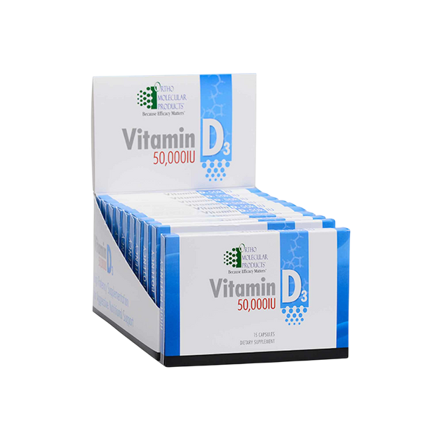 Vitamin D3 50,000 IU Blister Packs, 150 capsules , Brand_Ortho Molecular caps Form_Capsules Requires Consultation Size_150 Caps