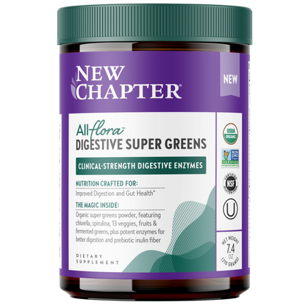 All Flora Digestive Super Greens Powder, 210 Grams