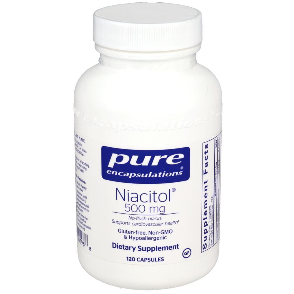 Niacitol®, 500 mg, 120 Capsules , Brand_Pure Encapsulations caps Emersons