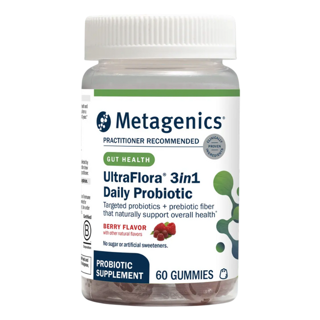 UltraFlora 3 in 1 Daily Probiotic, Berry, 60 gummies , Form_Gummies