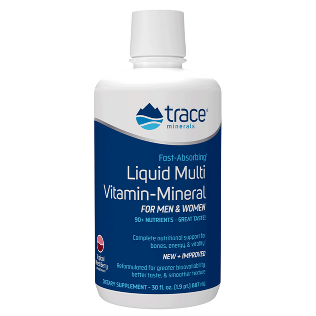 Liquid Multi Vitamin-Mineral Berry Flavor, 887 mL Liquid , Brand_Trace Minerals Form_Liquid Size_887 mL